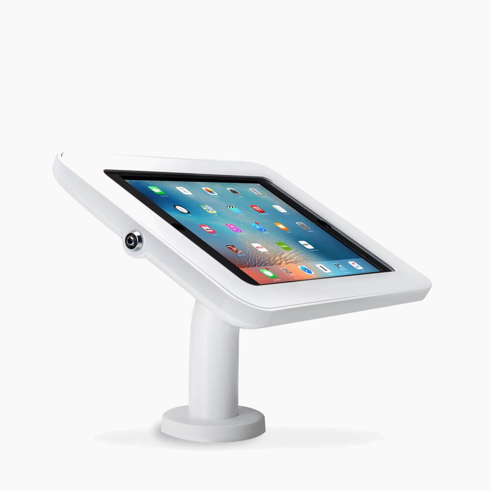 Tablet & iPad Desk Stand Kiosk with Adjustable Viewing Angle