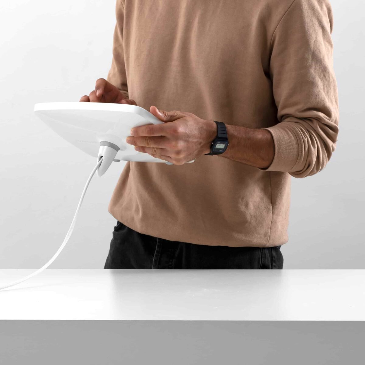 Buy BouncePad Lounge Tablet & iPad Desktop Kiosk Stand With Powerd ...