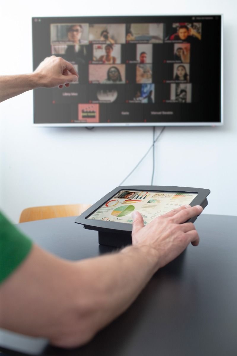 Maclocks iPad AV Conference Room Capsule – Space Kiosk