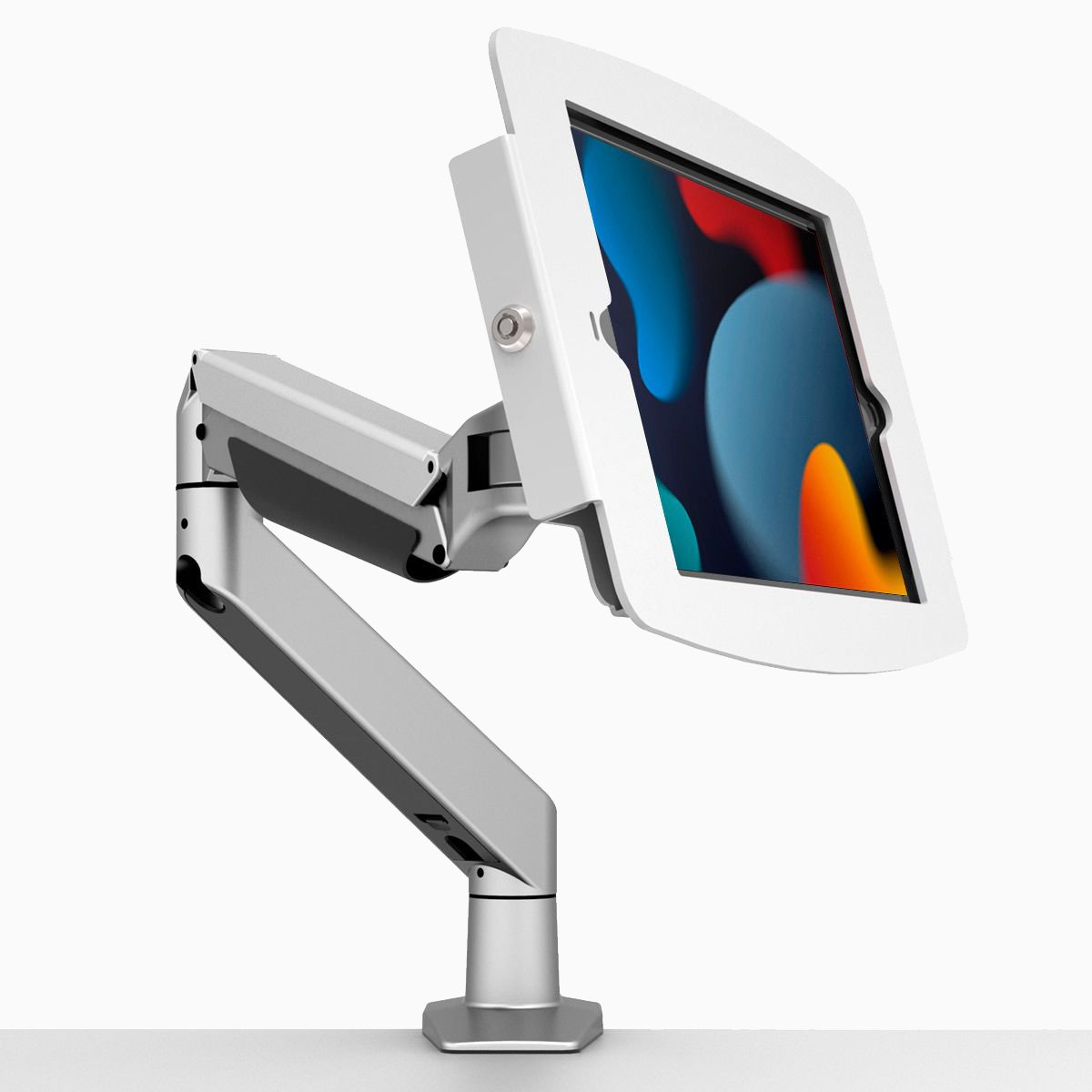 Maclocks iPad Enclosure Articulating Arm Mount – Space Reach