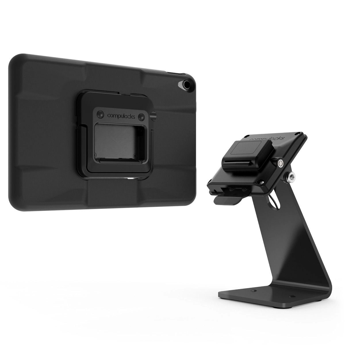 Maclocks iPad 10.9″ 10th Gen PowerMove Rotating Counter Stand Black