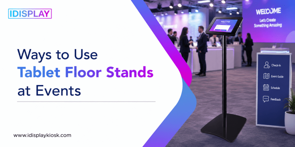 tablet floor stand setup